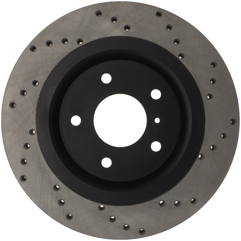 StopTech 08-09 Infiniti EX35 / 05-08 G35 / 09 G37 / 06-09 M35/M45 Drilled Right Front Rotor-thumbmail-4