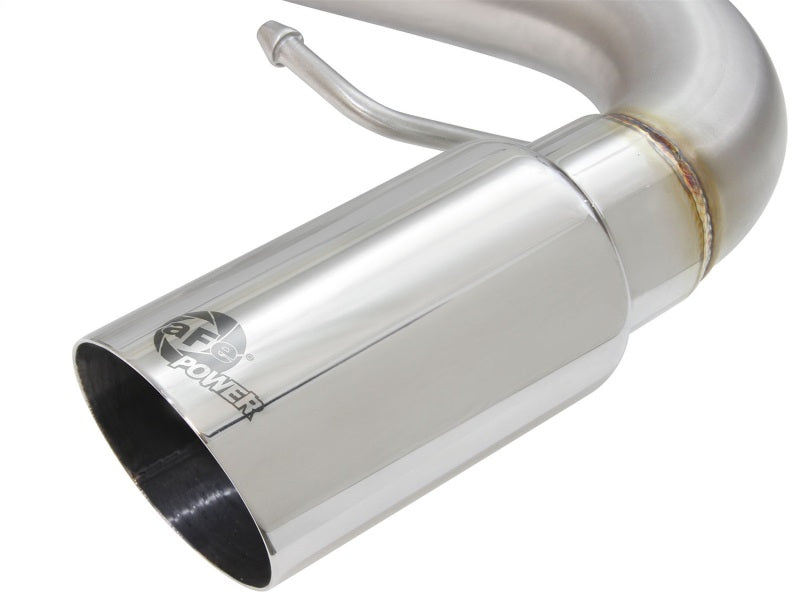 aFe MACHForce XP 2.5in Axle Back Stainless Exhaust w/ Polished Tips 07-13 BMW 335i 3.0L L6 (E90/92)-thumbmail-2