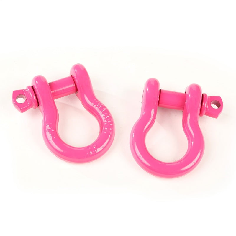 Rugged Ridge Pink 3/4in D-Ring Shackles-thumbmail-2
