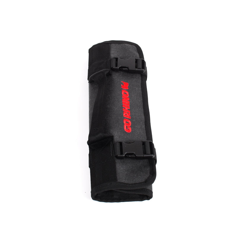 Go Rhino XVenture Gear Tool Wrench Roll - Small (3.5x3.5in. Closed) 12oz Waxed Canvas - Black-thumbmail-7
