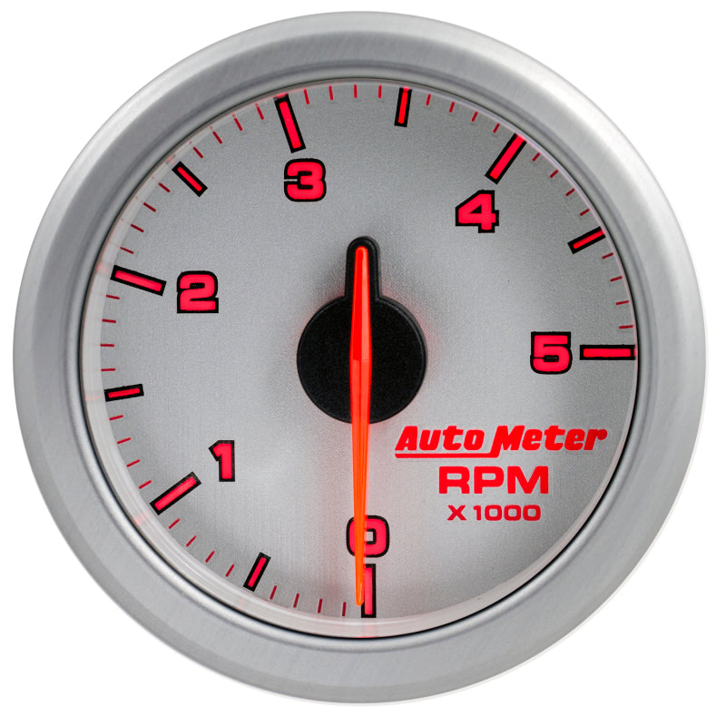 Autometer Airdrive 2-1/6in Tachometer Gauge 0-5K RPM - Silver-thumbmail-3