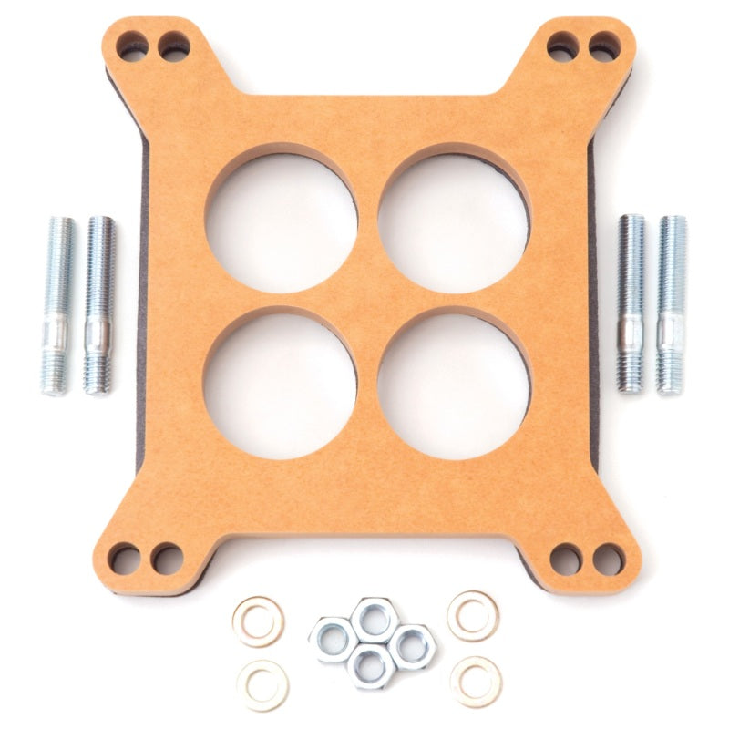 Edelbrock Spacer Carburetor 1/2In Wood Fiber Laminate Four-Hole-thumbmail-3