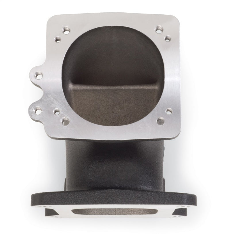 Edelbrock High Flow Intake Elbow 95mm Throttle Body to Square-Bore Flange Black Finish-thumbmail-4