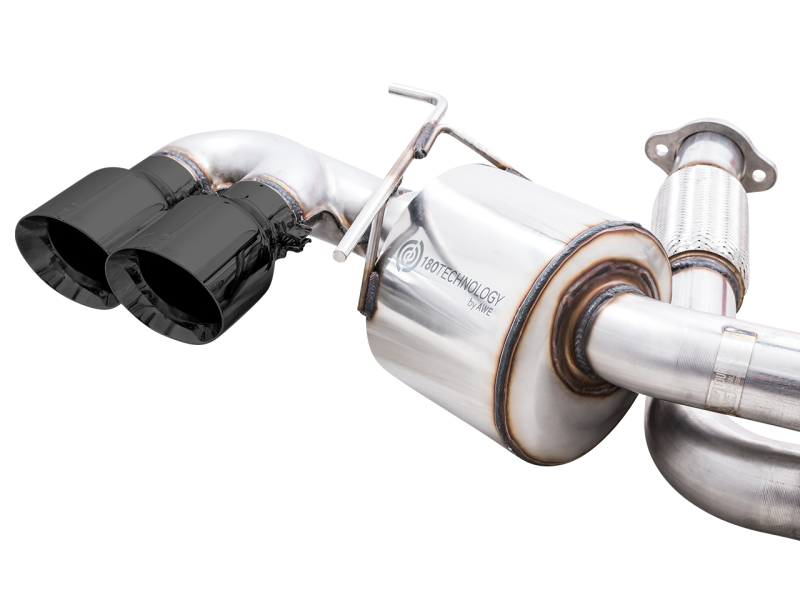 AWE Tuning 2020 Chevrolet Corvette (C8) Touring Edition Exhaust - Quad Diamond Black Tips-thumbmail-7