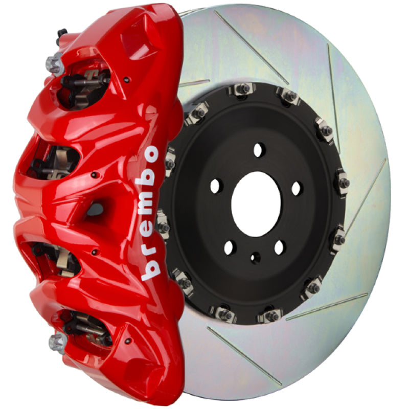 Brembo 19+ X5 Front GT BBK 8 Piston Cast 412x38 2pc Rotor Slotted Type1-Red-thumbmail-1