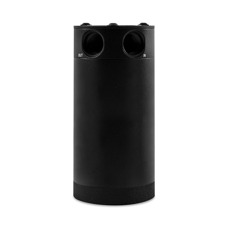 Mishimoto 2-Port Universal XL Baffled Catch Can - Black-thumbmail-2