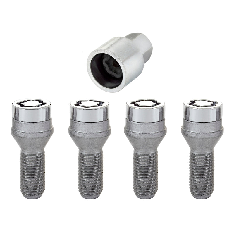 McGard Wheel Lock Bolt Set - 4pk. (Cone Seat) M14X1.5 / 17mm Hex / 27.5mm Shank Length - Chrome-thumbmail-6