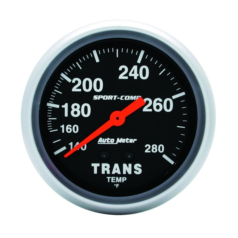 Autometer Sport-Comp 2-5/8in 140-280 Degrees (F) Mechanical Transmission Temp Gauge-thumbmail-1
