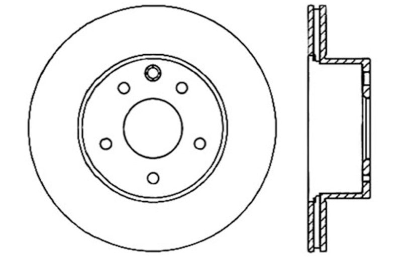 StopTech 06-07 350Z / 05-07 G35 / 06-07 G35X SportStop Slotted & Drilled Rear Left Rotor-thumbmail-4