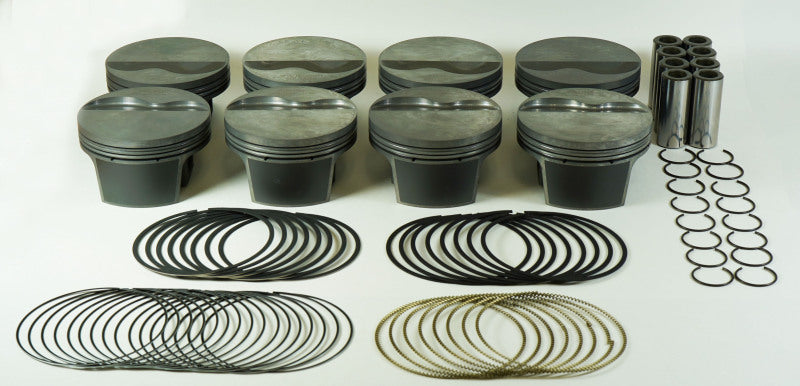 Mahle MS Piston Set GM LS 347ci 3.905in Bore 3.622in Stk 6.125in Rod .927 Pin -4cc 10.1 CR Set of 8-thumbmail-2