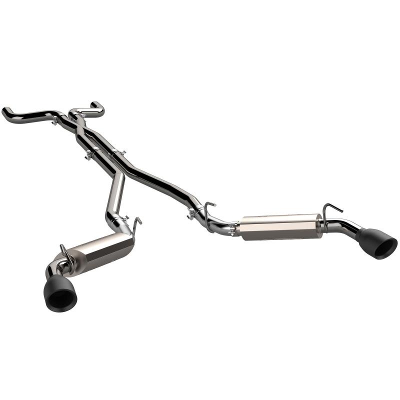 QTP 14-15 Chevrolet Camaro SS 6.2L 304SS AR3 Cat-Back Exhaust w/4.5in Black Tips-thumbmail-1