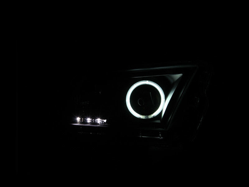 ANZO 2010-2014 Ford Mustang Projector Headlights w/ Halo Black (CCFL)-thumbmail-7