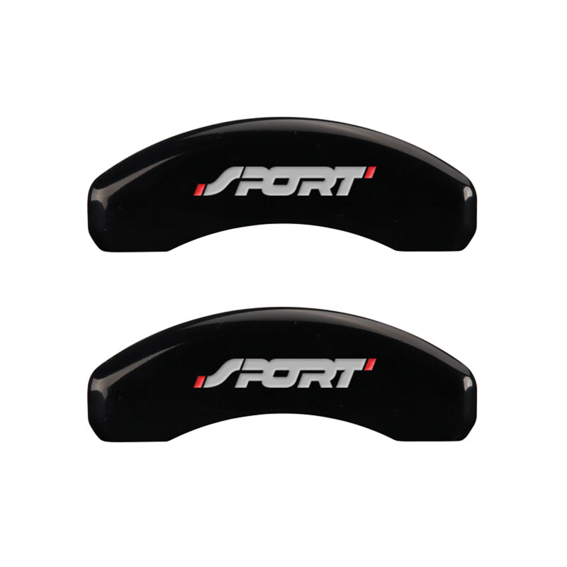MGP 4 Caliper Covers Engraved Front & Rear No bolts/Sport Black finish silver ch-thumbmail-5
