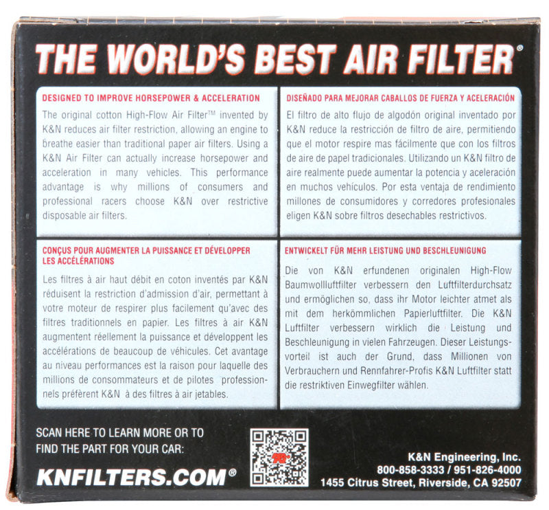 K&N Universal Clamp-On Air Filter 2-1/8in Flange 3-1/2in Base 2in Top 4in Height-thumbmail-8