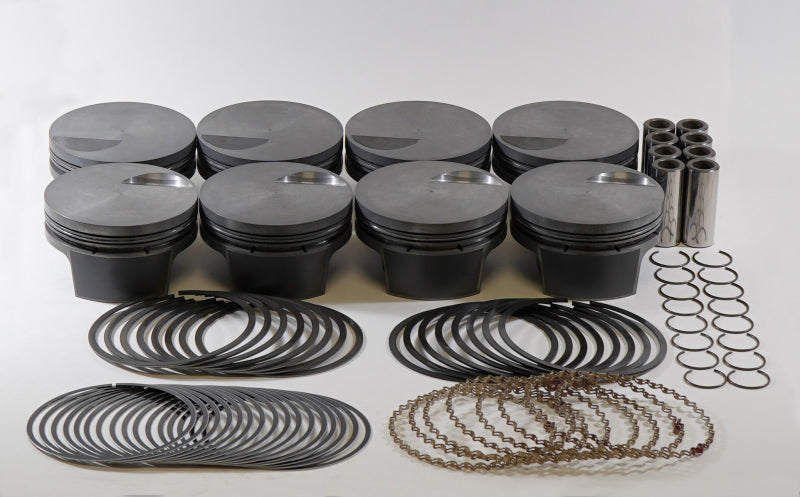 Mahle MS Piston Set BBC Mar 509ci 4.50in Bore 4in Stroke 6.135in Rod 0.990 Pin -3cc 9.0 CR Set of 8-thumbmail-2