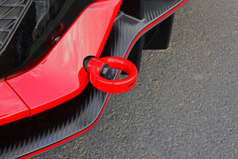 Perrin 10th Gen Civic SI/Type-R/Hatchback Tow Hook Kit (Rear) - Red-thumbmail-2