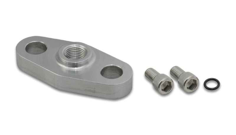 Vibrant Alum Turbo Oil Inlet Flange w/ -4AN Male for Garrett GT4708/4718/5008/5018/5518/5533/5541-thumbmail-1