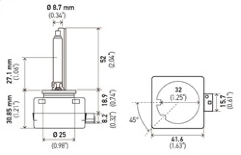 Hella Xenon D1S Bulb PK32d-2 85V 35W 5000k-thumbmail-4