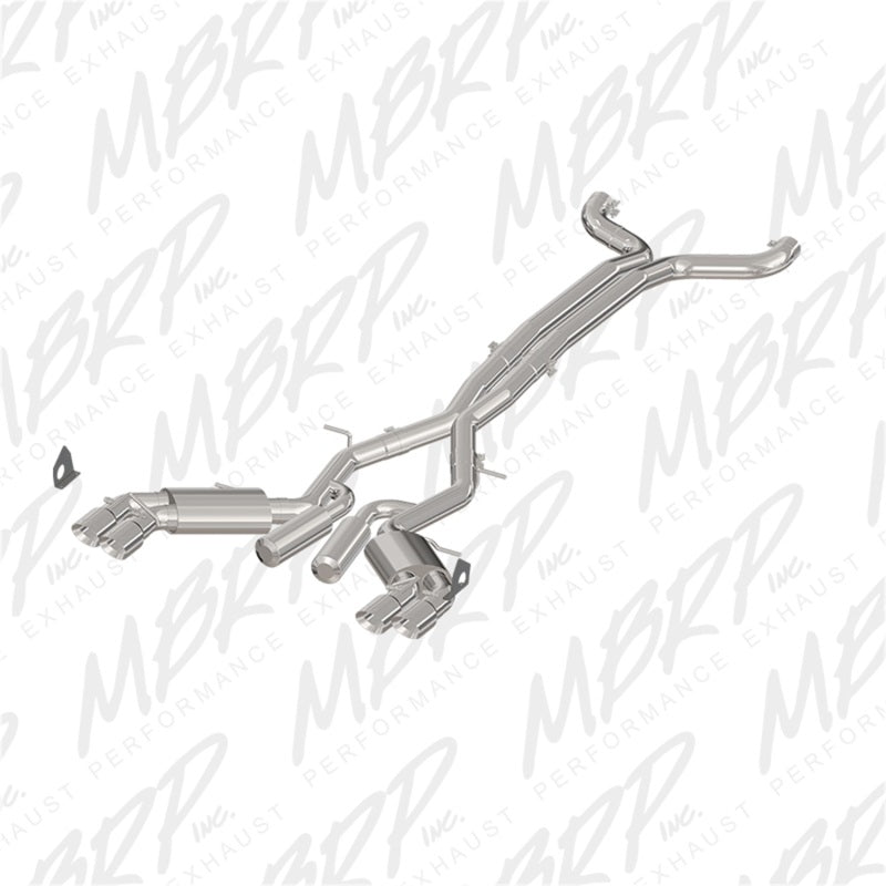 MBRP 2016+ Chevy Camaro SS 6.2L 3in Dual Cat-Back Quad Tip Exhaust Street Version w/ SS T409 Tips-thumbmail-2