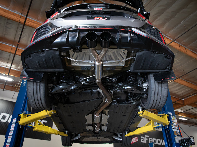 aFe Takeda 2.5in 304SS Axle-Back Exhaust System 17-19 Honda Civic Type R L4-2.0L (t) - Black Tip-thumbmail-2
