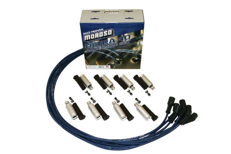Moroso GM LS Ignition Wire Set - Ultra 40 - Unsleeved - Coil-On - Blue-thumbmail-1