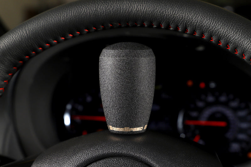 GrimmSpeed Shift Knob Stainless Steel - Subaru 5 Speed and 6 Speed Manual Transmission - Black-thumbmail-4