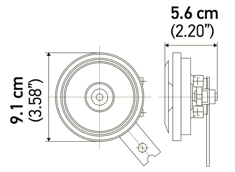 Hella Horn Kit Bx Blk Disc 92Mm 24V Univ-thumbmail-5