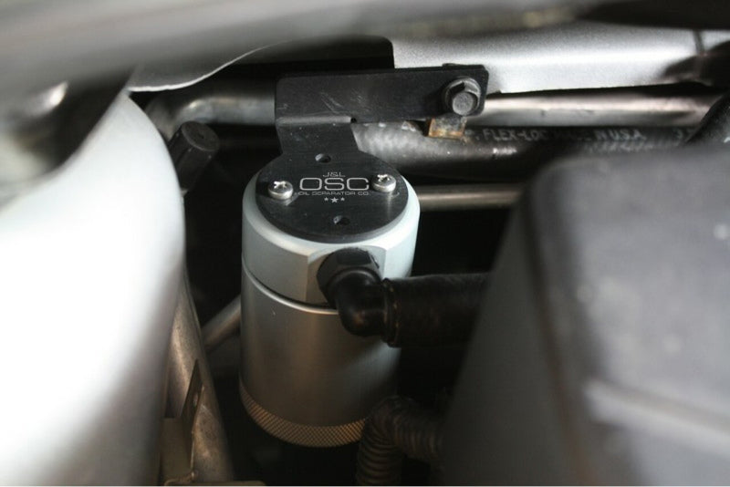 J&L 13-14 Ford Focus ST Rear Oil Separator 3.0 - Clear Anodized-thumbmail-1