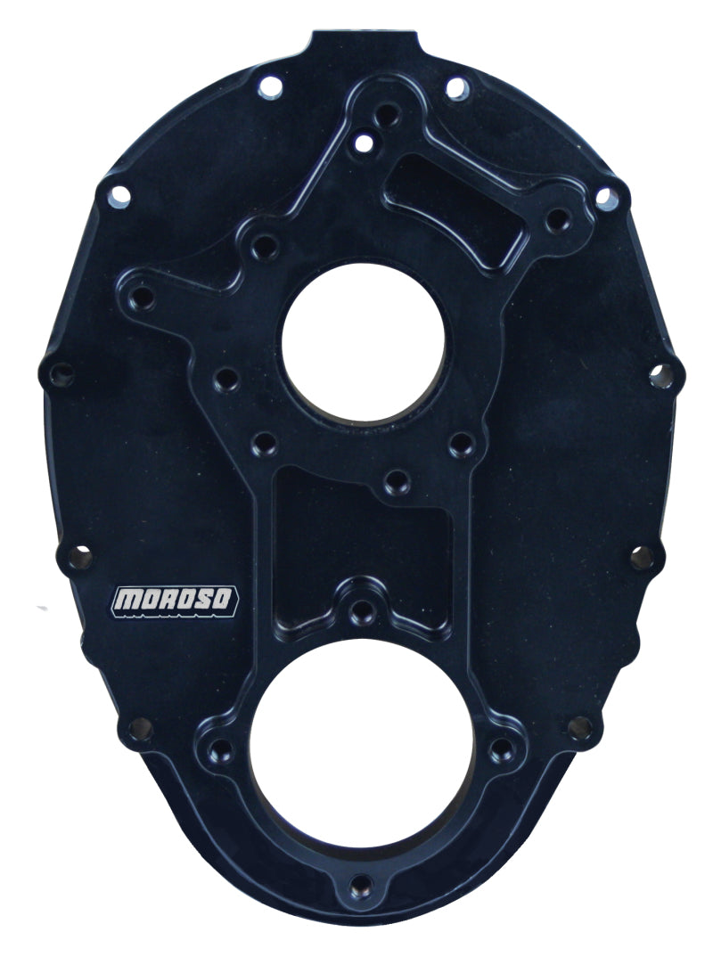 Moroso Chevrolet Small Block Timing Cover - Raised Cam - Sprint Car - Aluminum-thumbmail-1