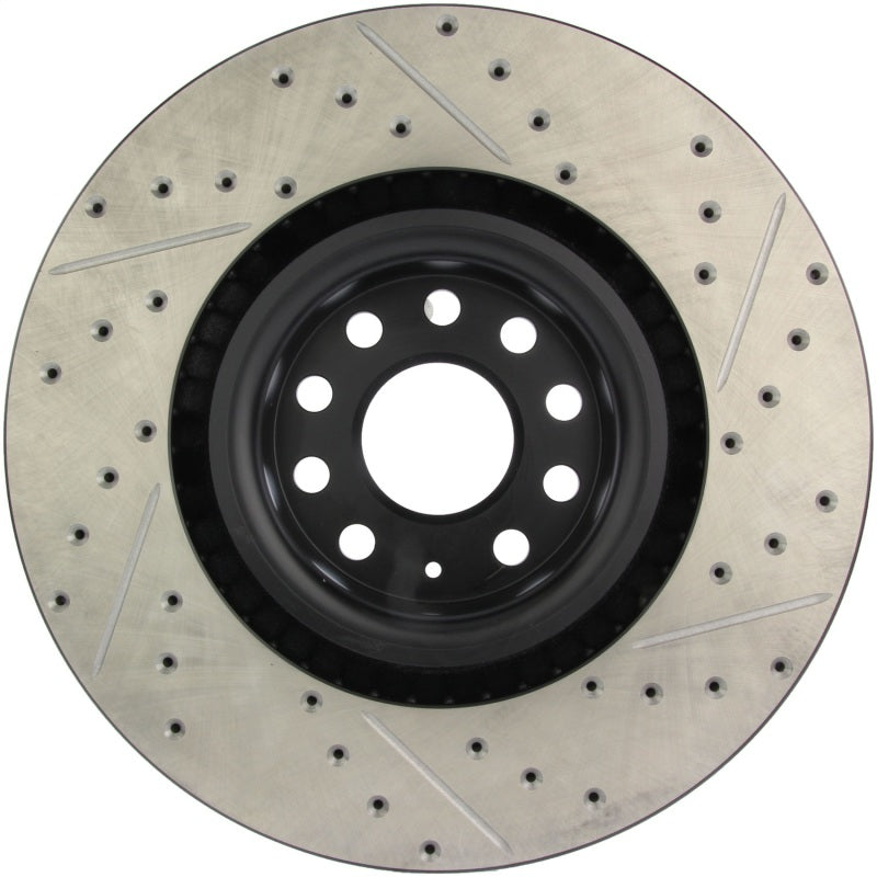 StopTech 09 VW Passat CC / 06-09 Passat Slotted & Drilled Right Front Rotor-thumbmail-5