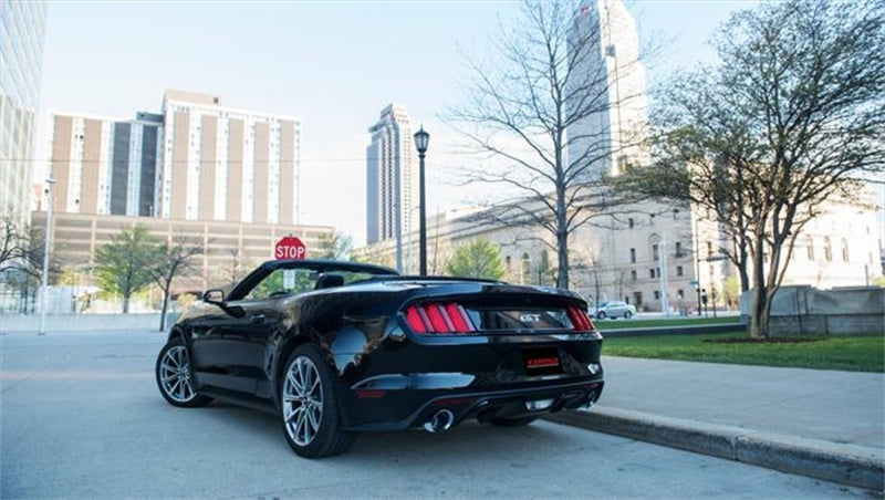 Corsa 15-16 Ford Mustang GT Convertible 5.0L V8 Polished Sport Cat-Back Dual Rear Exit-thumbmail-4