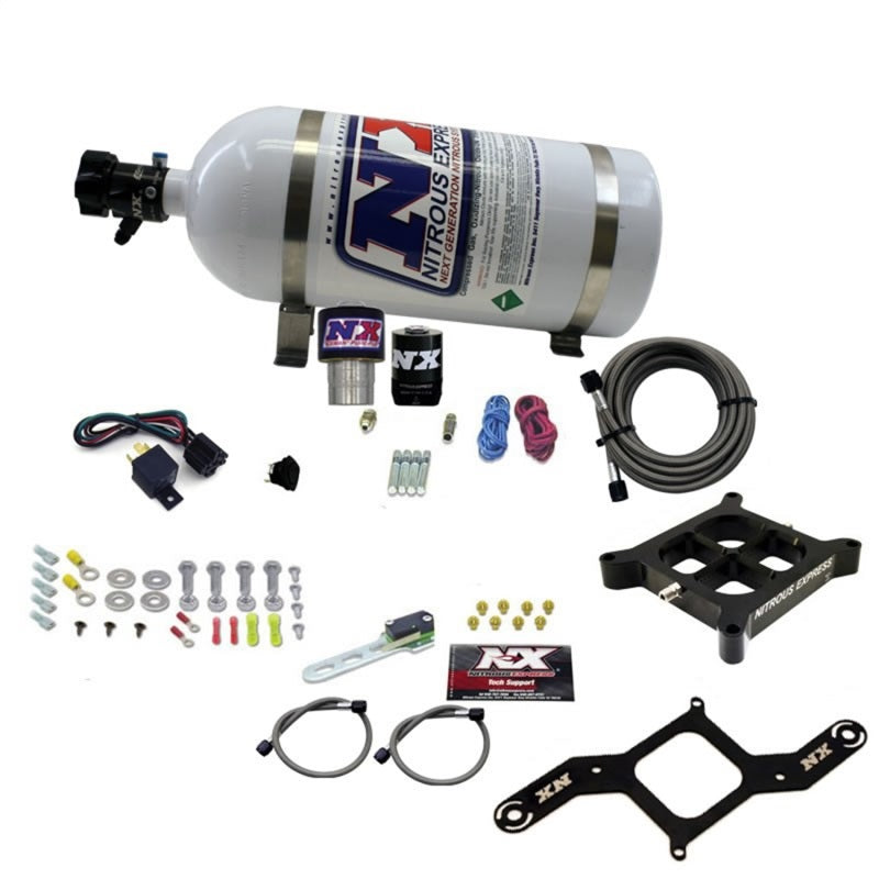 Nitrous Express Single Entry Crossbar RNC .178 4500 Flange Nitrous Kit (250-650HP) w/10lb Bottle-thumbmail-2