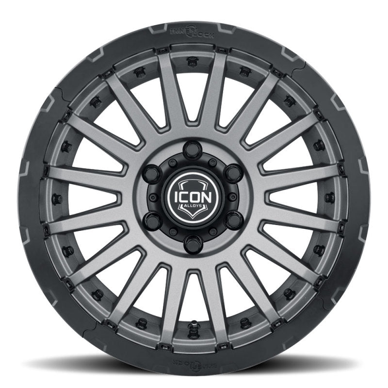 ICON Recon Pro 17in. Halo Rock Ring Kit - Black-thumbmail-2