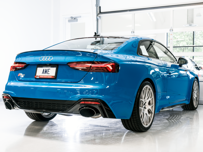 AWE Tuning Audi B9.5 RS 5 Coupe Non-Resonated Touring Edition Exhaust - RS-Style Diamond Black Tips-thumbmail-2