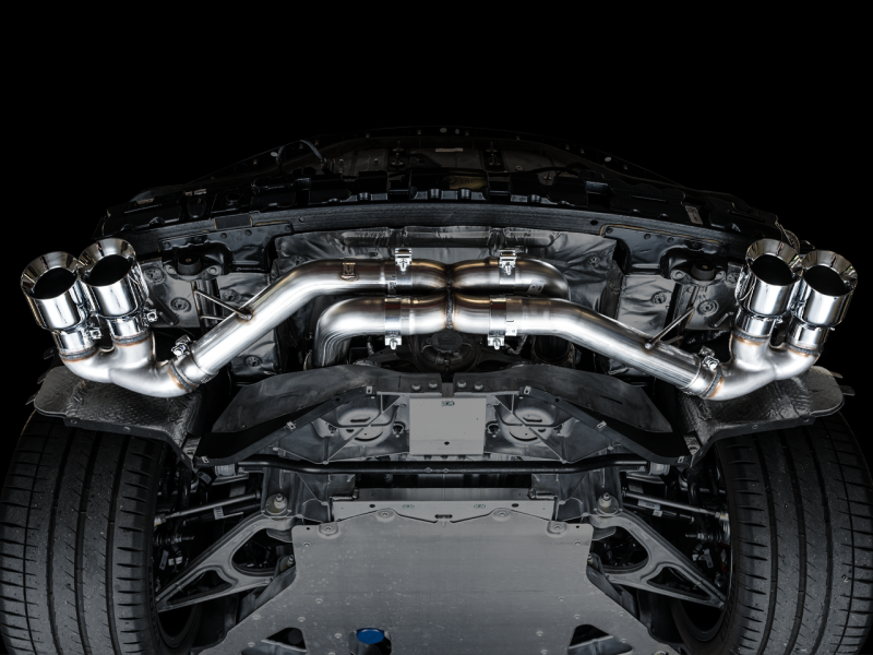 AWE Tuning 2020 Chevrolet Corvette (C8) Track Edition Exhaust - Quad Chrome Silver Tips-thumbmail-3