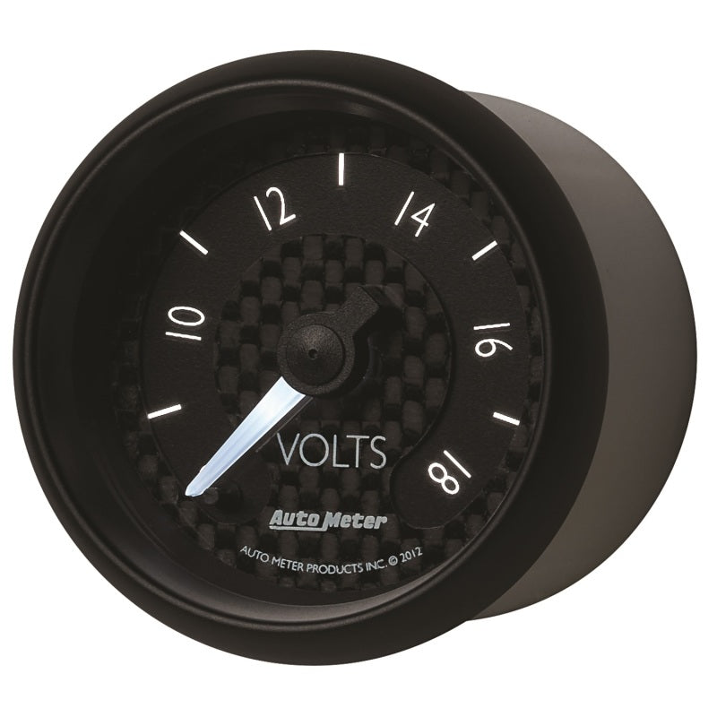Autometer GT Series 52mm Full Sweep Electronic 8-18 Volts Voltmeter-thumbmail-3