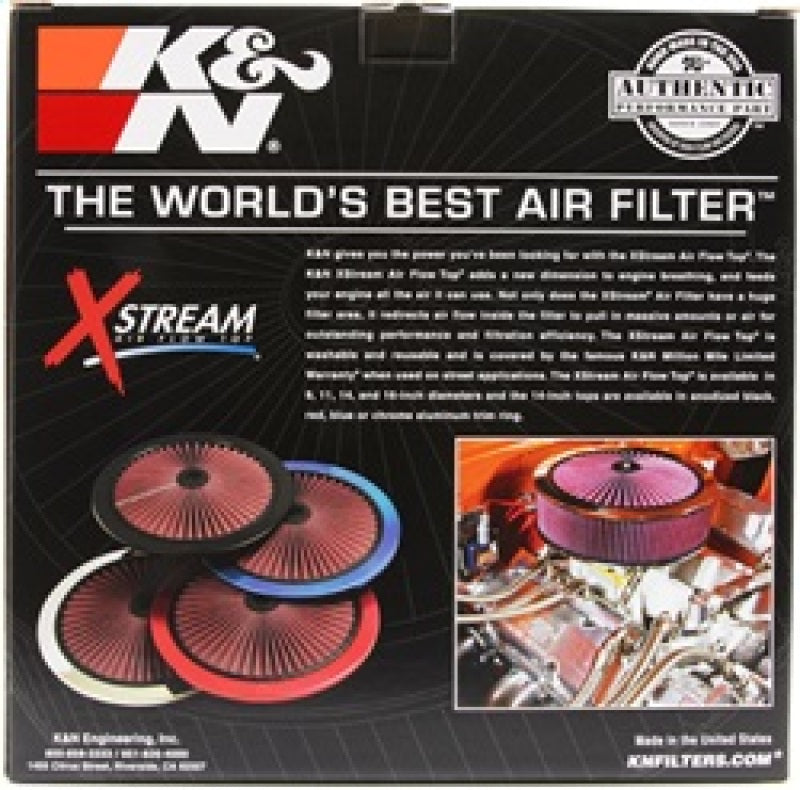 K&N X-Stream Top Filter X-Stream 14 inch OD Black-thumbmail-8