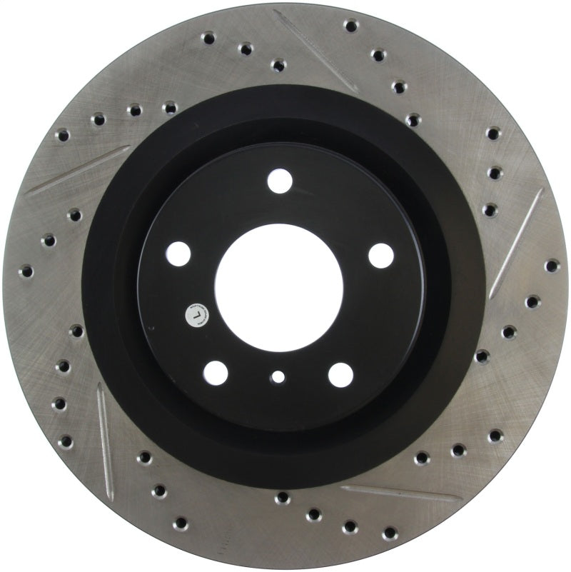StopTech 06-07 350Z / 05-07 G35 exp Sport/ 06-07 G35X SportStop Slotted & Drilled Front Left Rotor-thumbmail-6