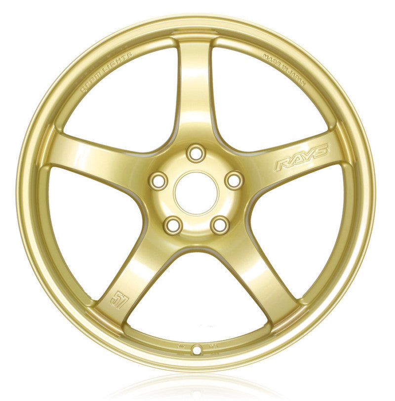 Gram Lights 57CR 18x9.5 +38 5x114.3 E8 Gold Wheel (Min Order Qty 20)-thumbmail-1