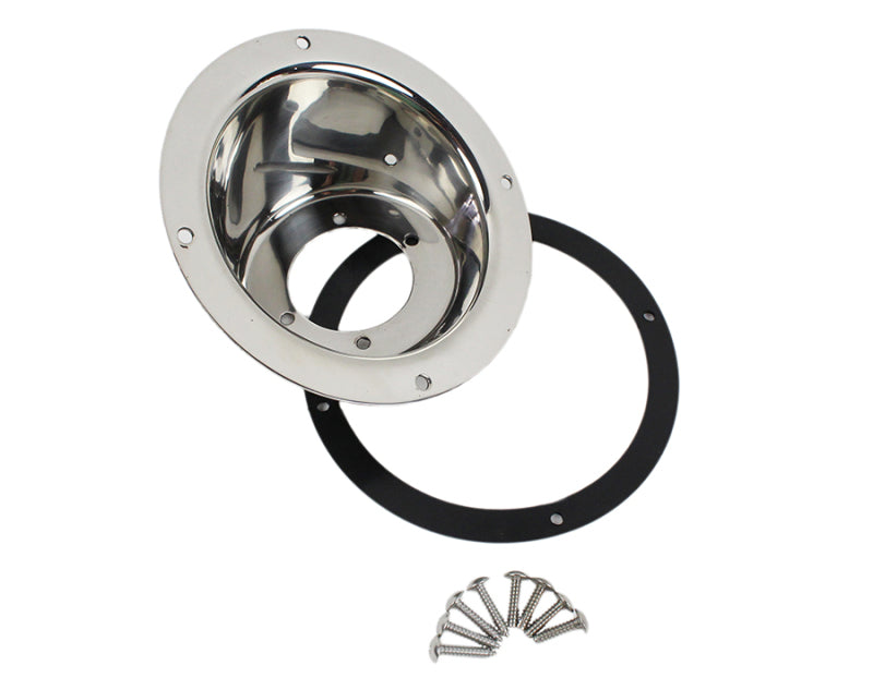 Kentrol 97-06 Jeep Wrangler TJ Gas Filler Neck - Polished Silver-thumbmail-1
