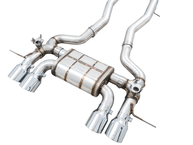 AWE SwitchPath Catback Exhaust for BMW G8X M3/M4 - Chrome Silver Tips-thumbmail-2
