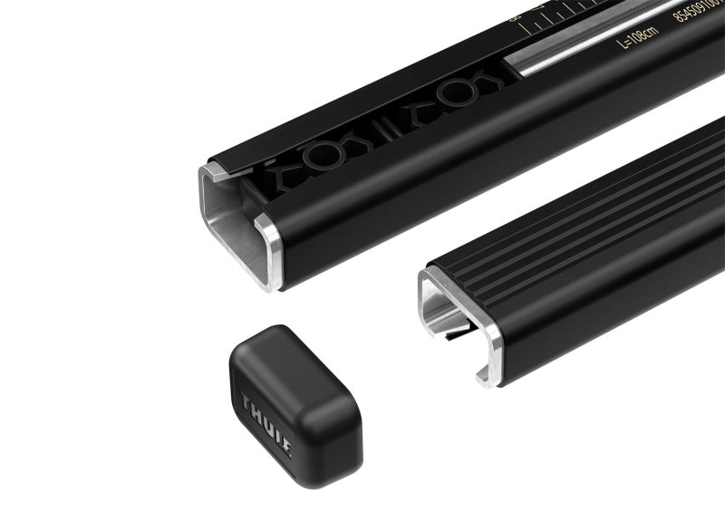 Thule SquareBar 127 Load Bars for Evo Roof Rack System (2 Pack / 50in) - Black-thumbmail-5