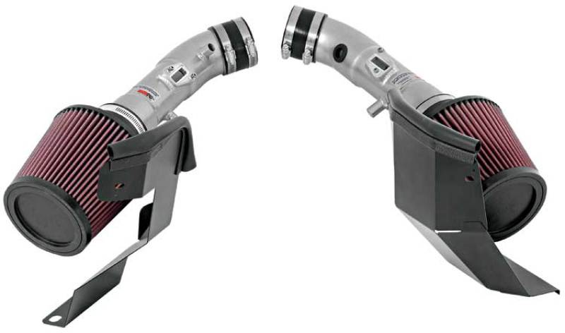 K&N 07-08 G35 Dual Silver Typhoon Short Ram Intakes-thumbmail-1