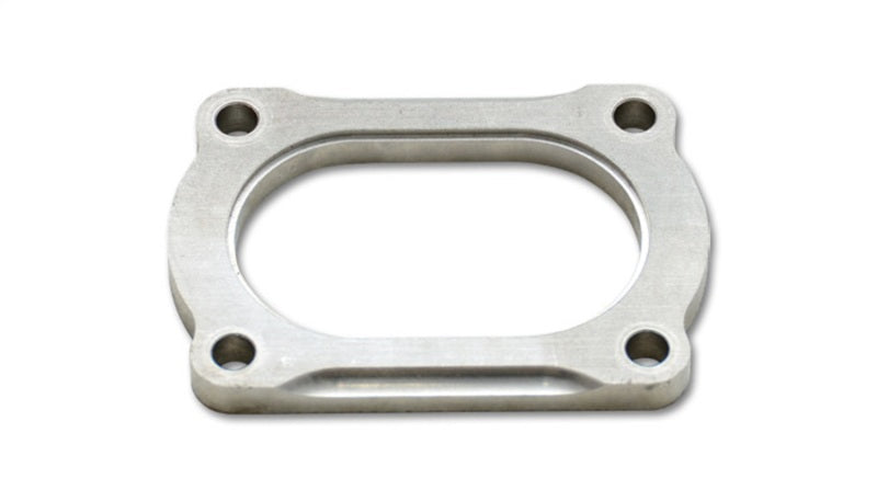 Vibrant T304 SS 4 Bolt Flange for 3.5in O.D. Oval tubing-thumbmail-1