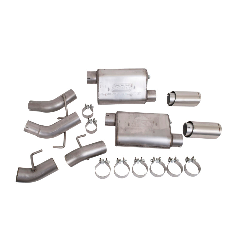 BBK Vari-Tune Axle Back Exhaust Kit 2 Adjustable Performance Mufflers 2-3/4 Pipe 4 in. Tips-thumbmail-1