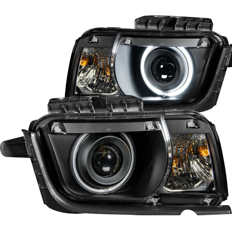 ANZO 2010-2013 Chevrolet Camaro Projector Headlights w/ Halo Black (CCFL)-thumbmail-1