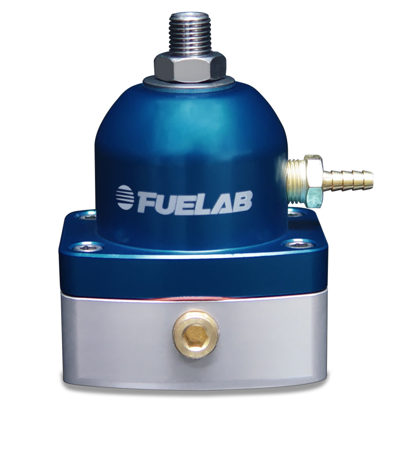 Fuelab 525 EFI Adjustable FPR In-Line 90-125 PSI (1) -6AN In (1) -6AN Return - Blue-thumbmail-1