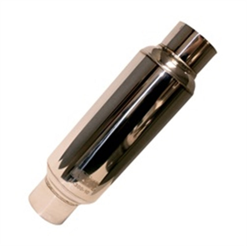Kooks Universal 3in Round Muffler 14in Long. Pol SS-thumbmail-2