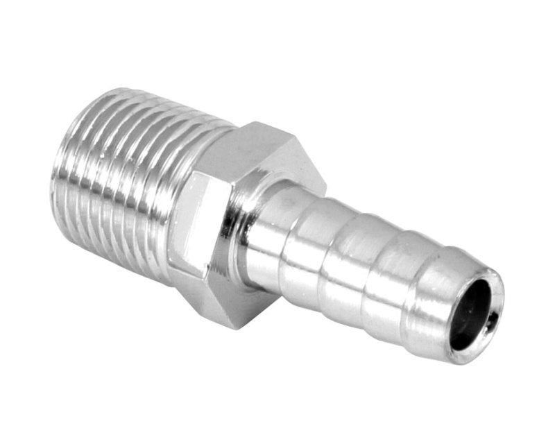 Spectre Fuel Fitting 3/8in. Hose Barb NPT Threads - Chrome-thumbmail-2