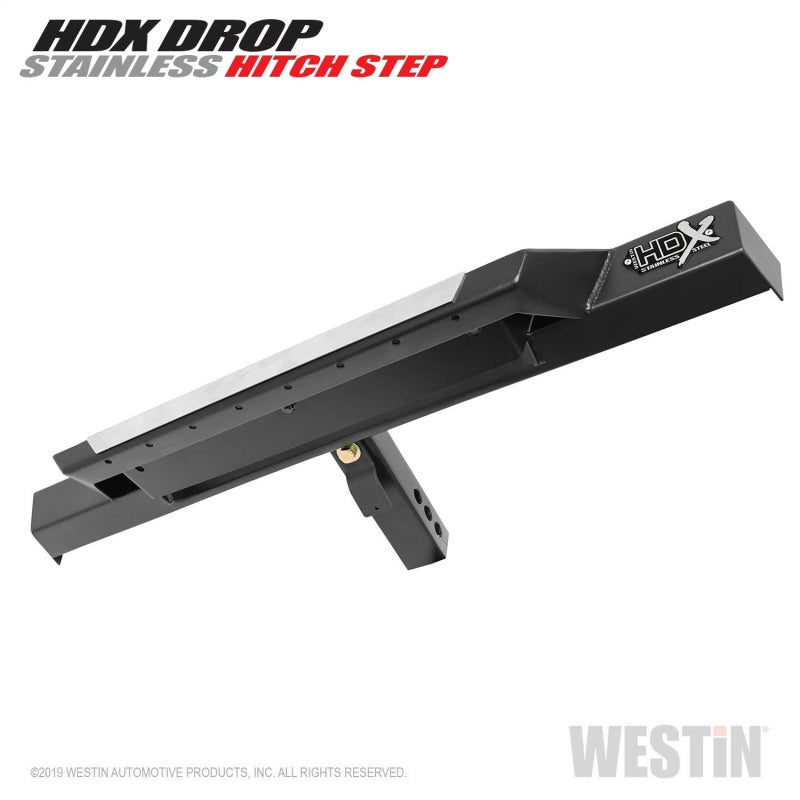 Westin HDX Stainless Drop Hitch Step 34in Step 2in Receiver - Textured Black